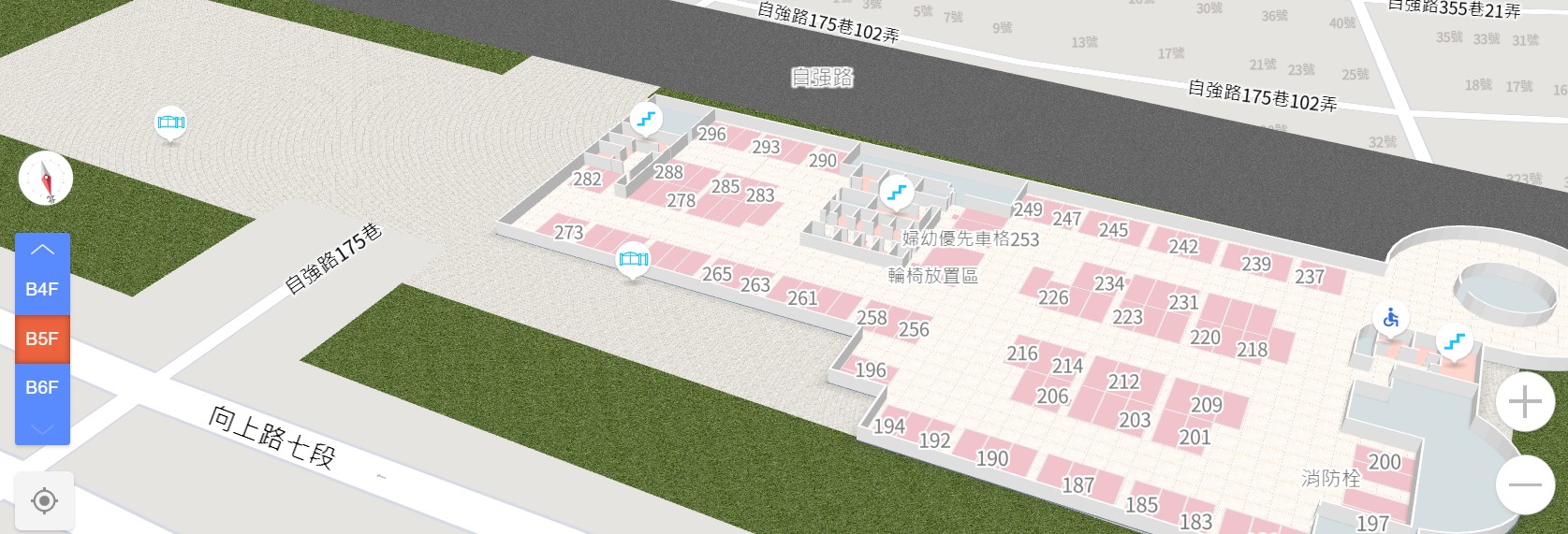樓層詳細資訊(樓層圖)