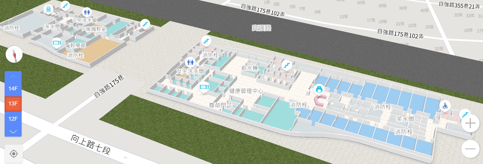 樓層詳細資訊(樓層圖)