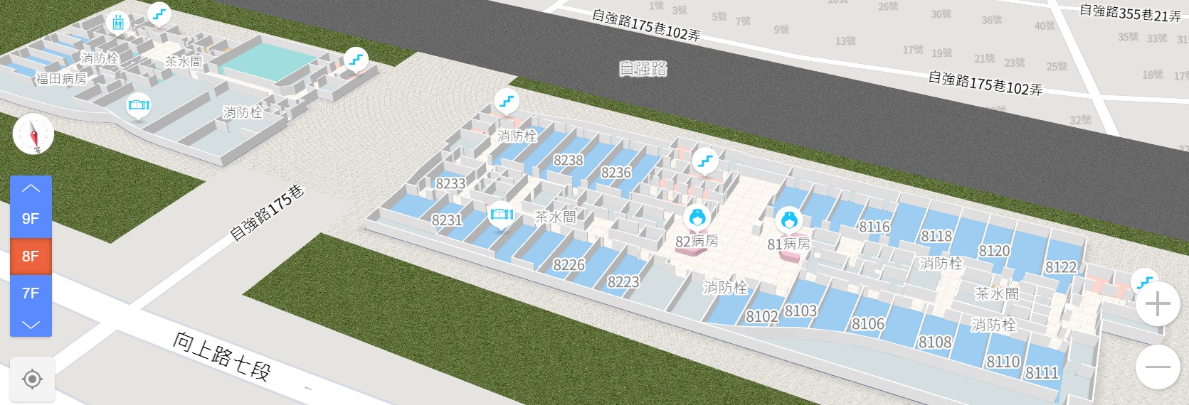 樓層詳細資訊(樓層圖)