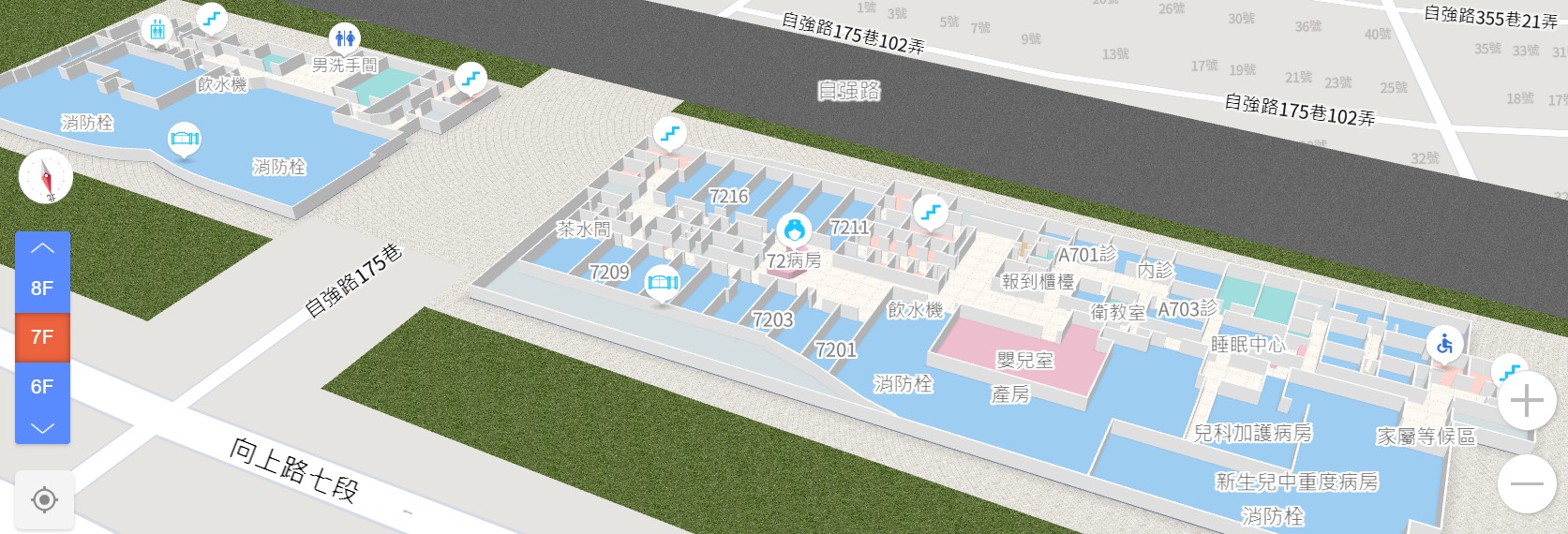 樓層詳細資訊(樓層圖)