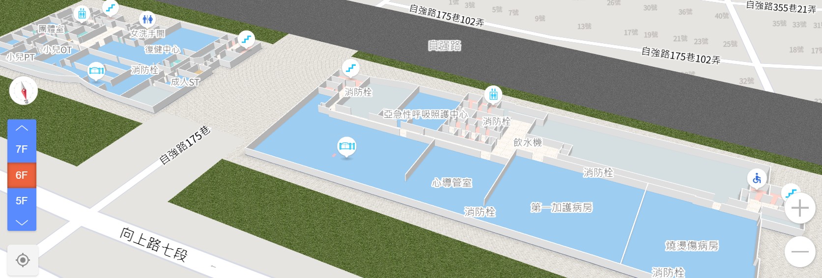樓層詳細資訊(樓層圖)