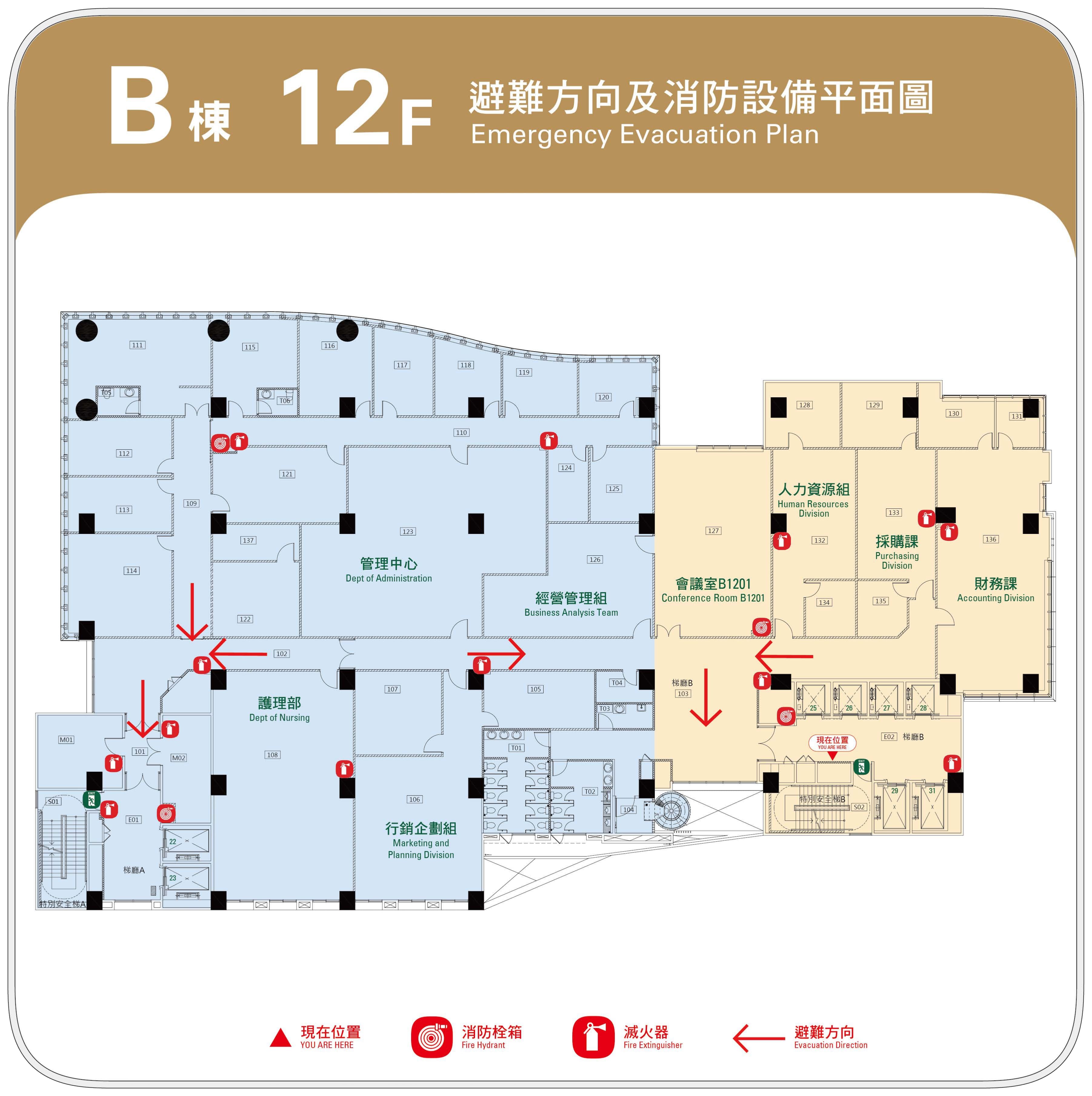 樓層詳細資訊(樓層圖)